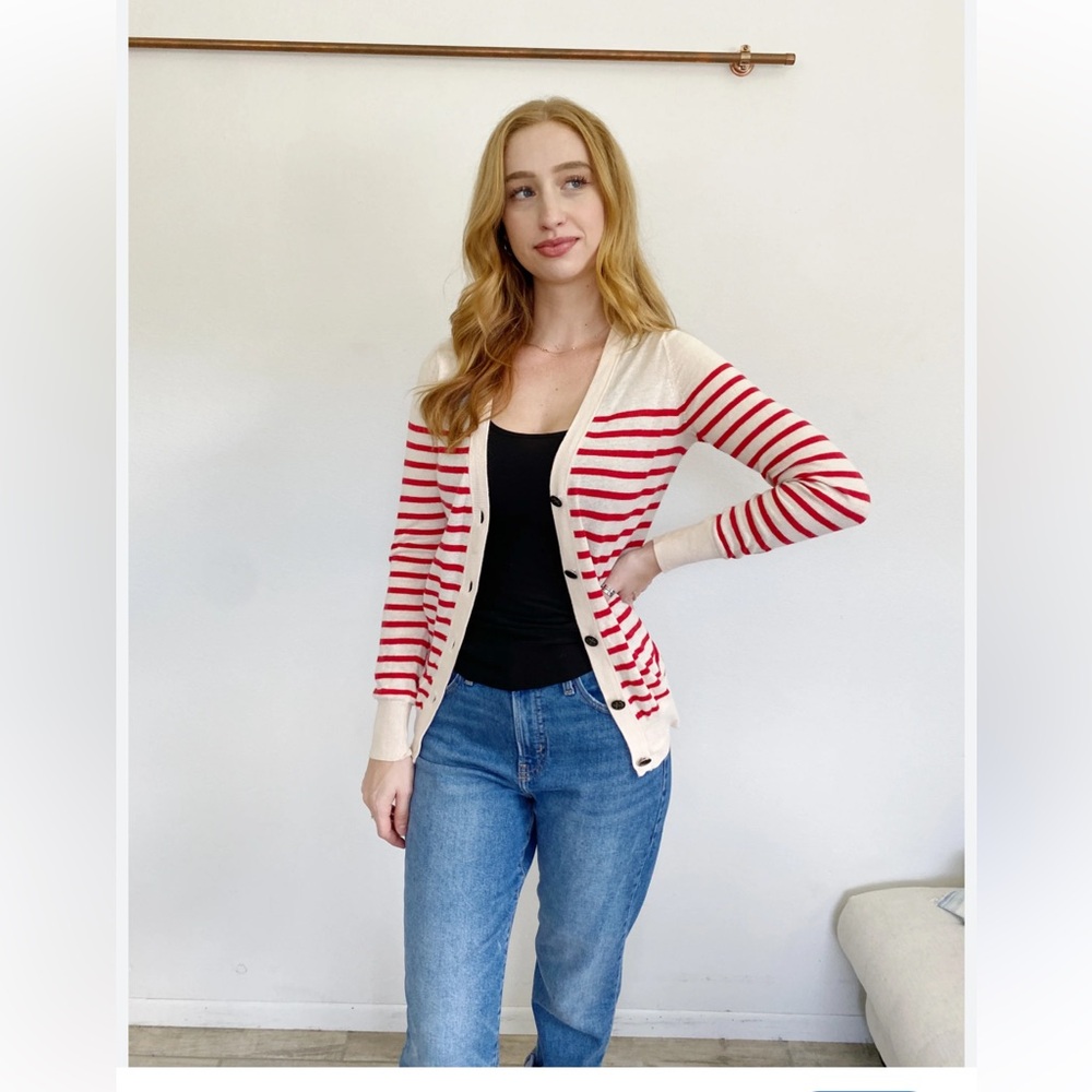BDG By Urban Outfitters Fashion Striped Cotton Blend Cardigan Size XS Sweater